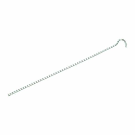 Piquet de tente 30 cm en metal avec illet ouvert, 10 pieces en sachet plastique
