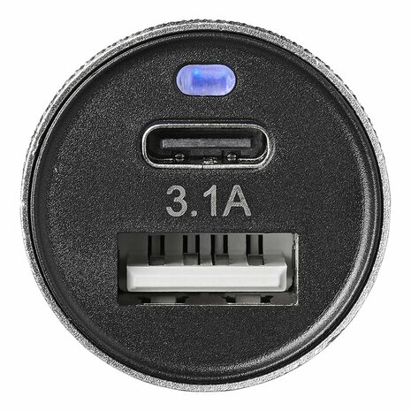 Chargeur USB type A + C 2 voies 12V/24V 3100mA