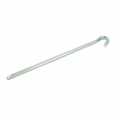 Piquet de roche triangulaire en metal de 30 cm, 6 pieces sous sachet plastique