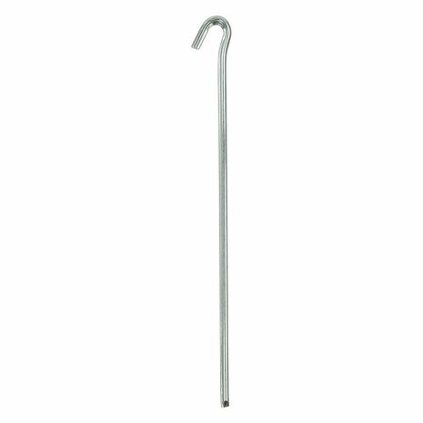 Piquet de roche triangulaire en metal de 30 cm, 6 pieces sous sachet plastique
