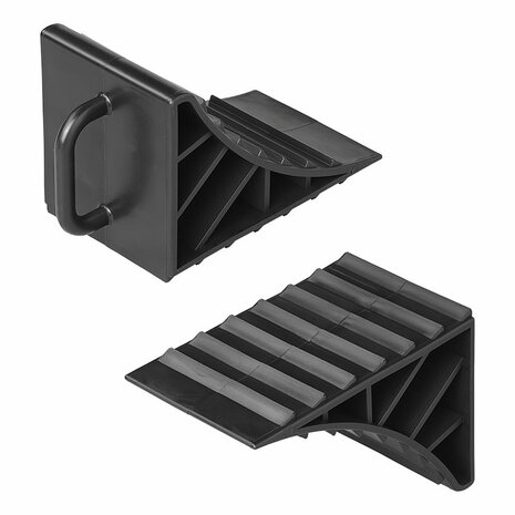 Cale de roue en plastique avec poignee - lot de 2 pieces