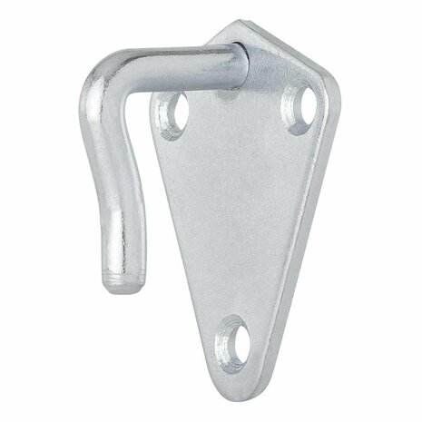 Crochet a corde metallique 40x45mm soude 10 pieces sous blister