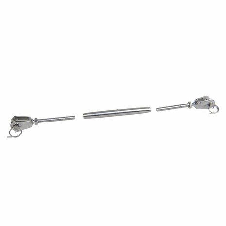Tendeur de moufle M5 pour voile, 2,5 mm, acier inoxydable A4 AISI 316