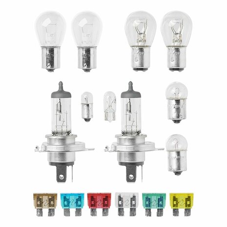 Jeu d'ampoules de rechange H4 16 pieces