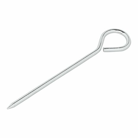 Piquet de tente 19 cm en aluminium avec illet, 10 pieces en sachet plastique