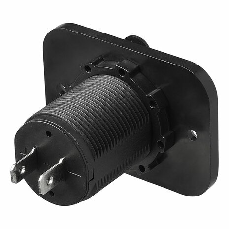 Boîtier d'encastrement USB double type A 3100mA 12V/24V
