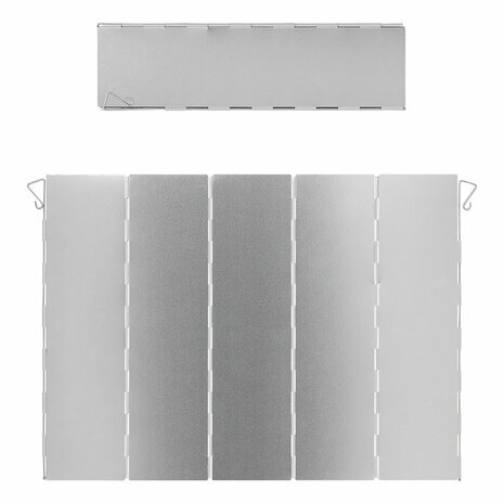 Pare-brise de cuisine 5 pieces en aluminium pliable 49 x 36 cm