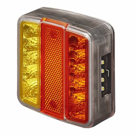 Feu arriere 4 fonctions 98x105mm 14LED PM