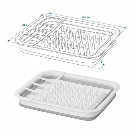 egouttoir a vaisselle pliable