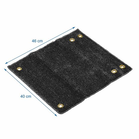 Tapis pour marche noire