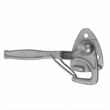 Crochet de valve n° 0 gauche 140 mm avec illet a visser