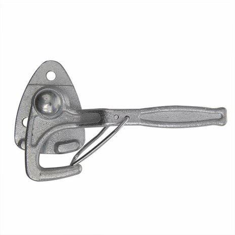 Crochet de valve n° 0 droit 140 mm avec illet a visser