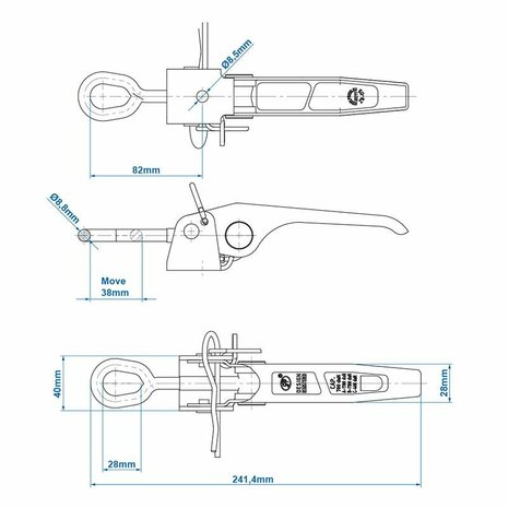 Serrure de tension SPP ZB-03