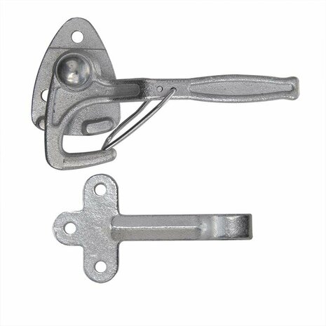 Crochet de valve n° 0 droit 140 mm avec illet a visser sous blister