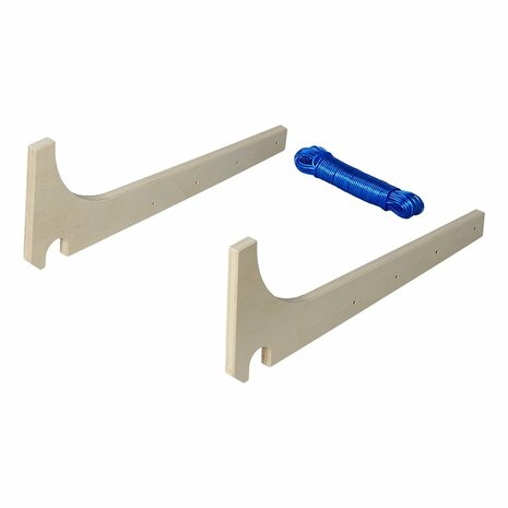 Support de corde a linge pour poignees de manuvre verticales 3 pieces