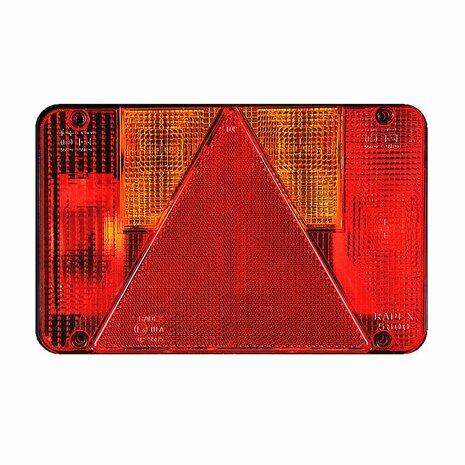 Feu arriere 6 fonctions 218x140mm gauche sous blister