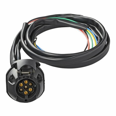 Kit cablage attelage 7 broches PVC + cable 1,50 m sous blister