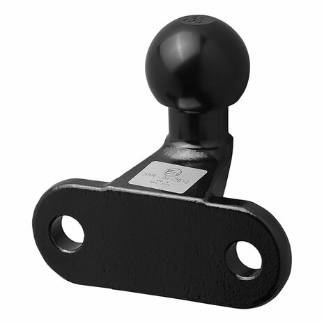 Boule d'attelage coudee noire D17.2/S350 homologuee type E