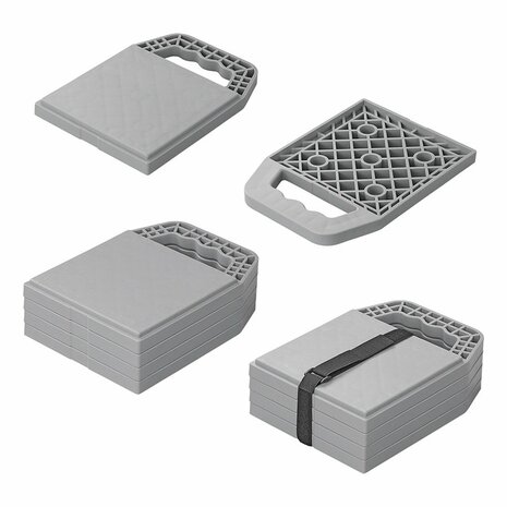 Plaques de base empilables avec poignee - lot de 4
