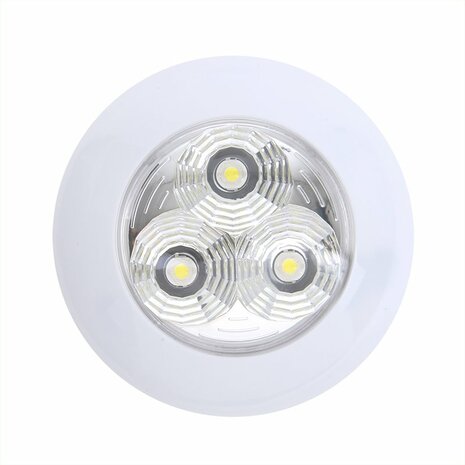 Plafonnier apparent 3 LED 12 V 290 lm  dia 95 x 25 mm