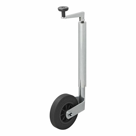Roue avant jante plastique 35 mm avec pneu caoutchouc 160x40 mm