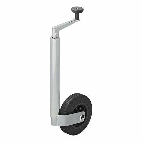 Roue avant jante plastique 35 mm avec pneu caoutchouc 160x40 mm