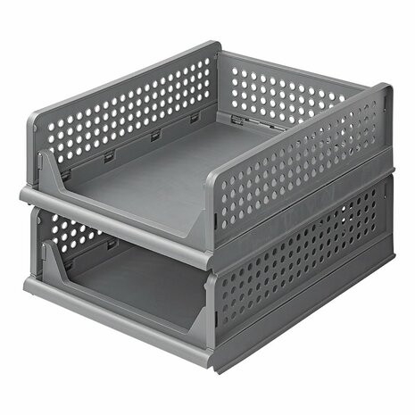 Organisateur de cuisine empilable a 2 niveaux