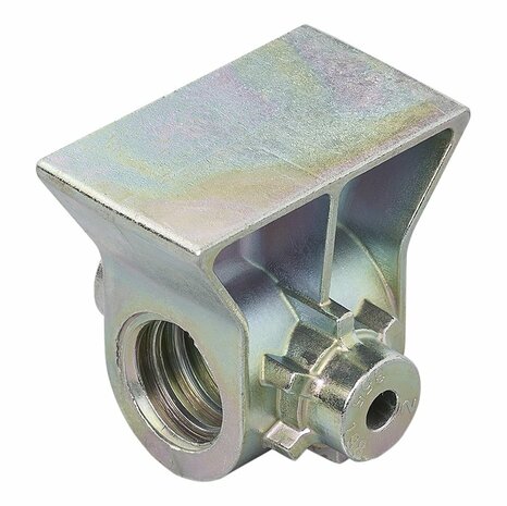 Bloc de broche a equerre  M20 x  dia 15 mm