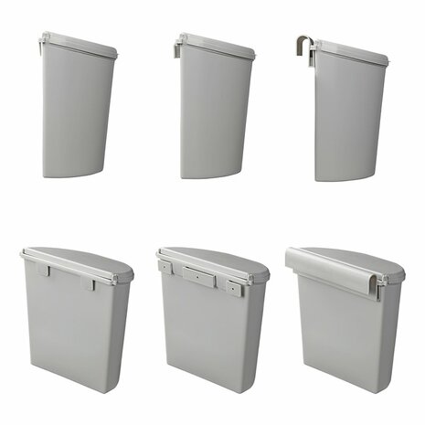 Poubelle avec couvercle 10L pour caravane/camping-car