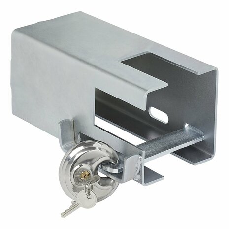 Serrure d'attelage 110x110mm avec blocage a disque