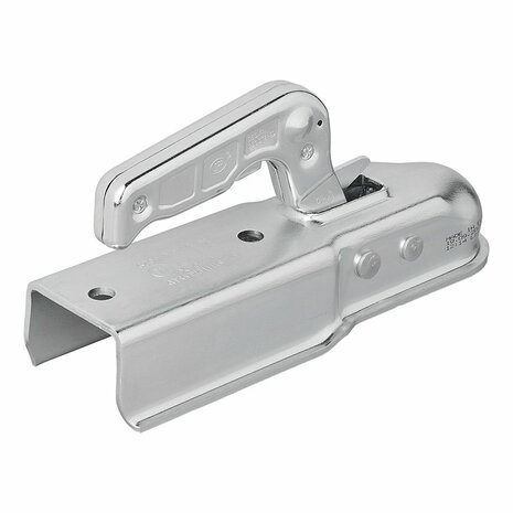 Attelage a boule acier vertical 2 trous carre 60mm 1300kg freine