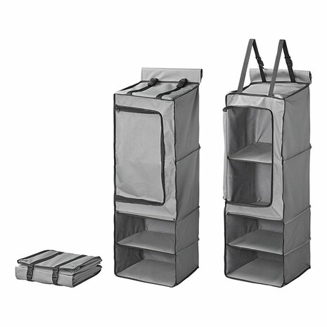 Organiseur 4 compartiments 34 x 34 x 96 cm avec poche zippee + keder 7 mm