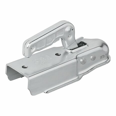 Attelage a boule acier vertical 2 trous carre 70mm 1300kg freine