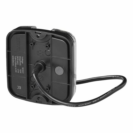 Feu arriere 4 fonctions 105 x 95 mm LED + GLOW droit