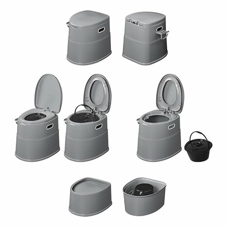 Toilettes portables divisibles