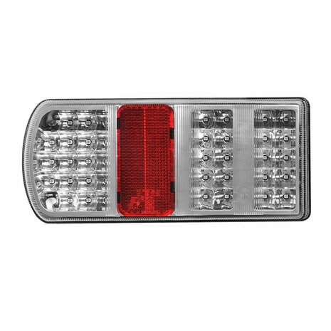 Feu arriere 5 fonctions 225x105mm 43LED gauche sous blister
