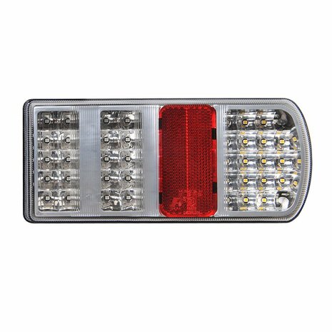 Feu arriere 5 fonctions 225x105mm 43LED droit sous blister
