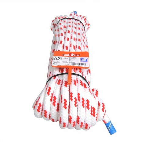 Cordage de cloison pour yacht, Novoleen, 10 mm, 15 m, 700 daN, blanc