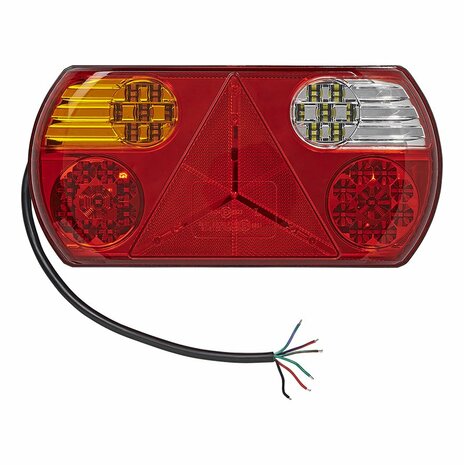 Feu arriere 6 fonctions 296x142mm 32LED gauche