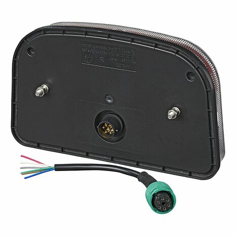 Feu arriere 6 fonctions 240x150mm LED droit