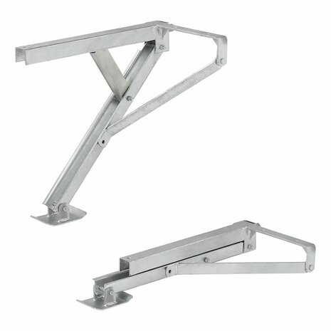 Support d'angle de caravane compact 600 kg pour avant gauche et arriere droit