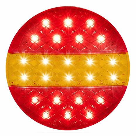 Feu arriere 12/24V 3 fonctions 140mm STI LED sous blister