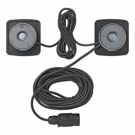 Kit d'eclairage de remorque LED avec aimants cable 7,5 + 2,5 m
