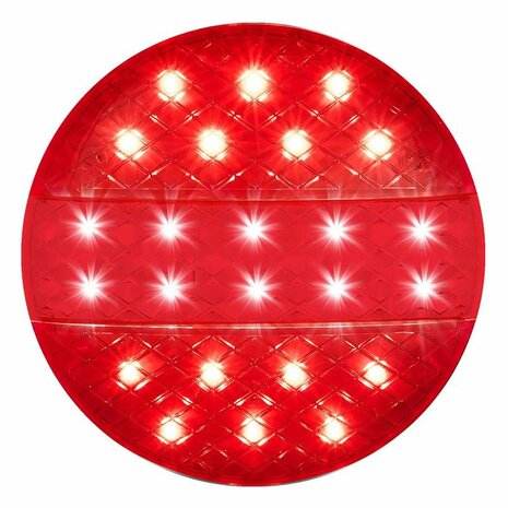 Feu arriere 12/24V 3 fonctions 140mm STF LED sous blister
