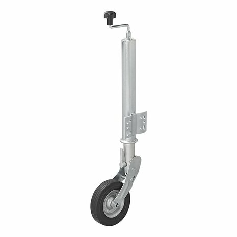 Roue avant jante metal 60mm avec pneu caoutchouc 200x60mm pliable