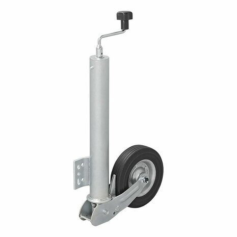 Roue avant jante metal 60mm avec pneu caoutchouc 200x60mm pliable