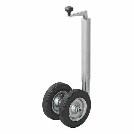 Roue avant double 48 mm avec pneus en caoutchouc naturel plein 200 x 50 mm