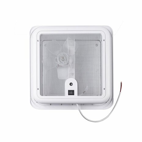 Trappe de toit 280 x 280 mm sans ventilation permanente transparente avec ventilateur