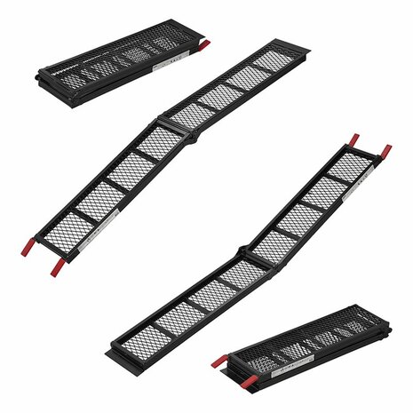 Rampe en acier, pliable, 203x28cm, 340kg par piece