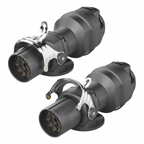 Adaptateur de prise de 24V 15 a 12V 13 broches ISO12098 > ISO11446